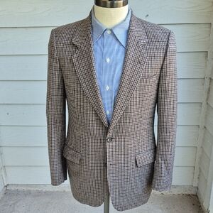 Men's Brown Houndstooth Blazer size 38R